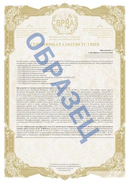 Образец Приложение к СТО 01.064.00220722.2-2020 Надым Сертификат СТО 01.064.00220722.2-2020 